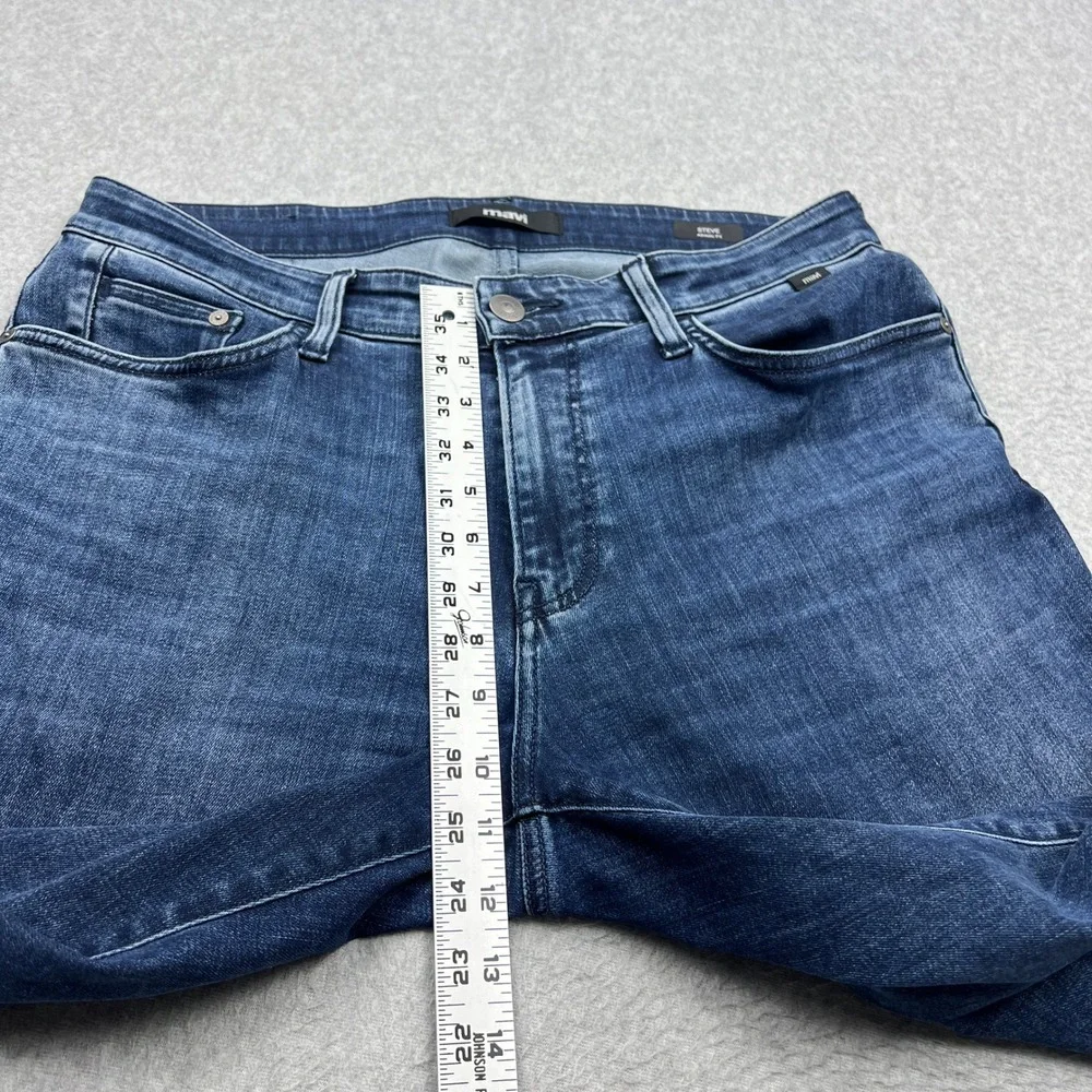 Mavi Steve Jeans‎ Men's 34x32* Blue Athletic Fit Dark Wash Stretch Denim Comfort